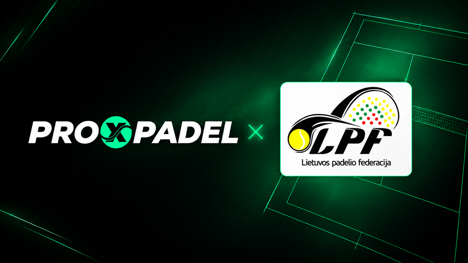 PRO X PADEL tapo oficialia Lietuvos padelio klubų lyga